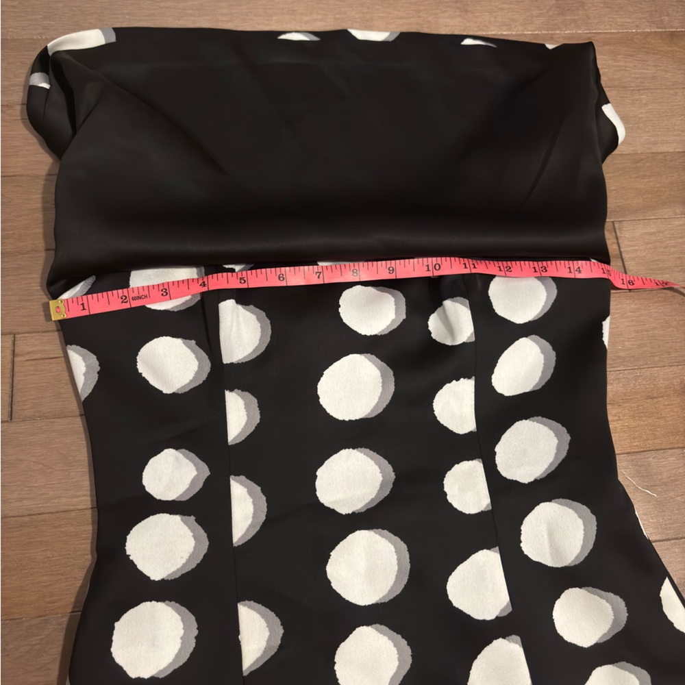 Keepsake the label polka dot strapless mini dress small black white grey - Picture 7 of 10